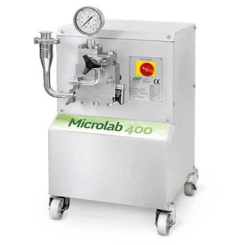 Microlab 400 lab homogeniser for precise small-scale homogenization tasks.