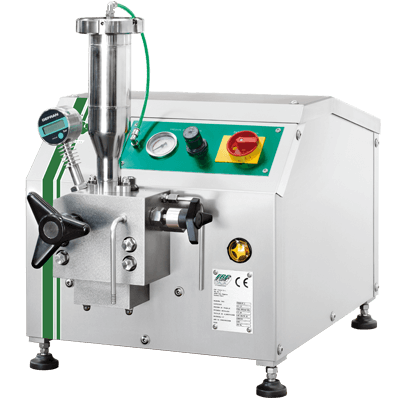 Homolab 220 laboratory high pressure homogenizer for precise laboratory homogenization.