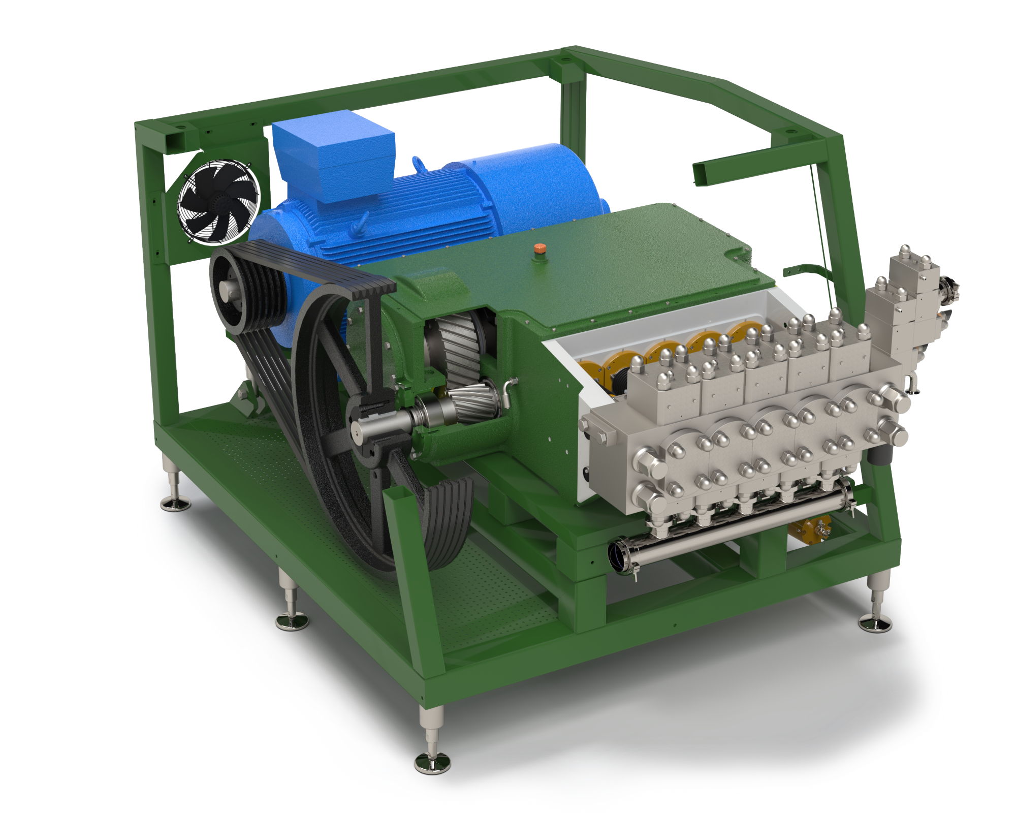 Omogeneizzatore industriale serie V - render interno